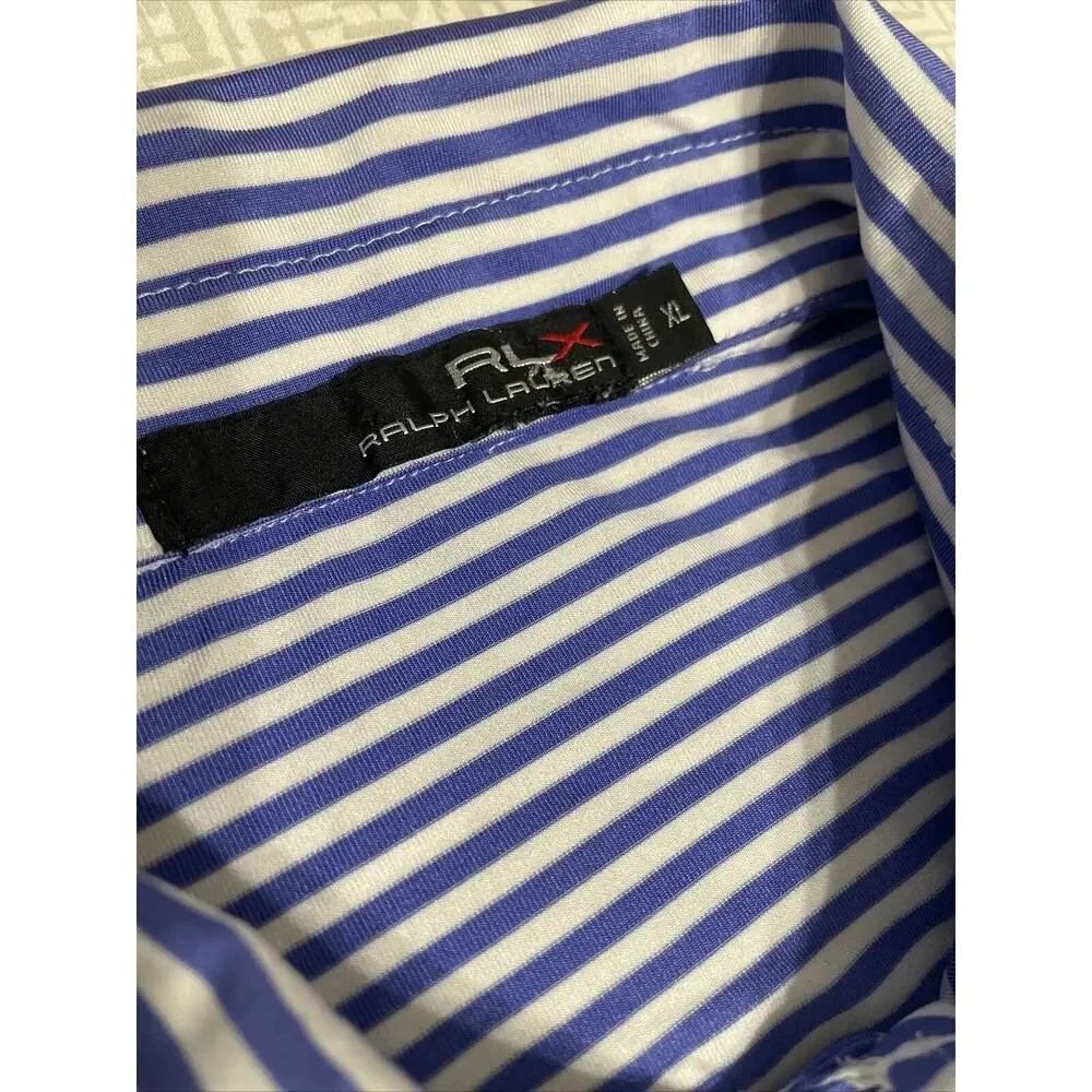 RALPH LAUREN RLX Golf Polo Shirt Purple Lavender XL Algonquin Golf Club 1903